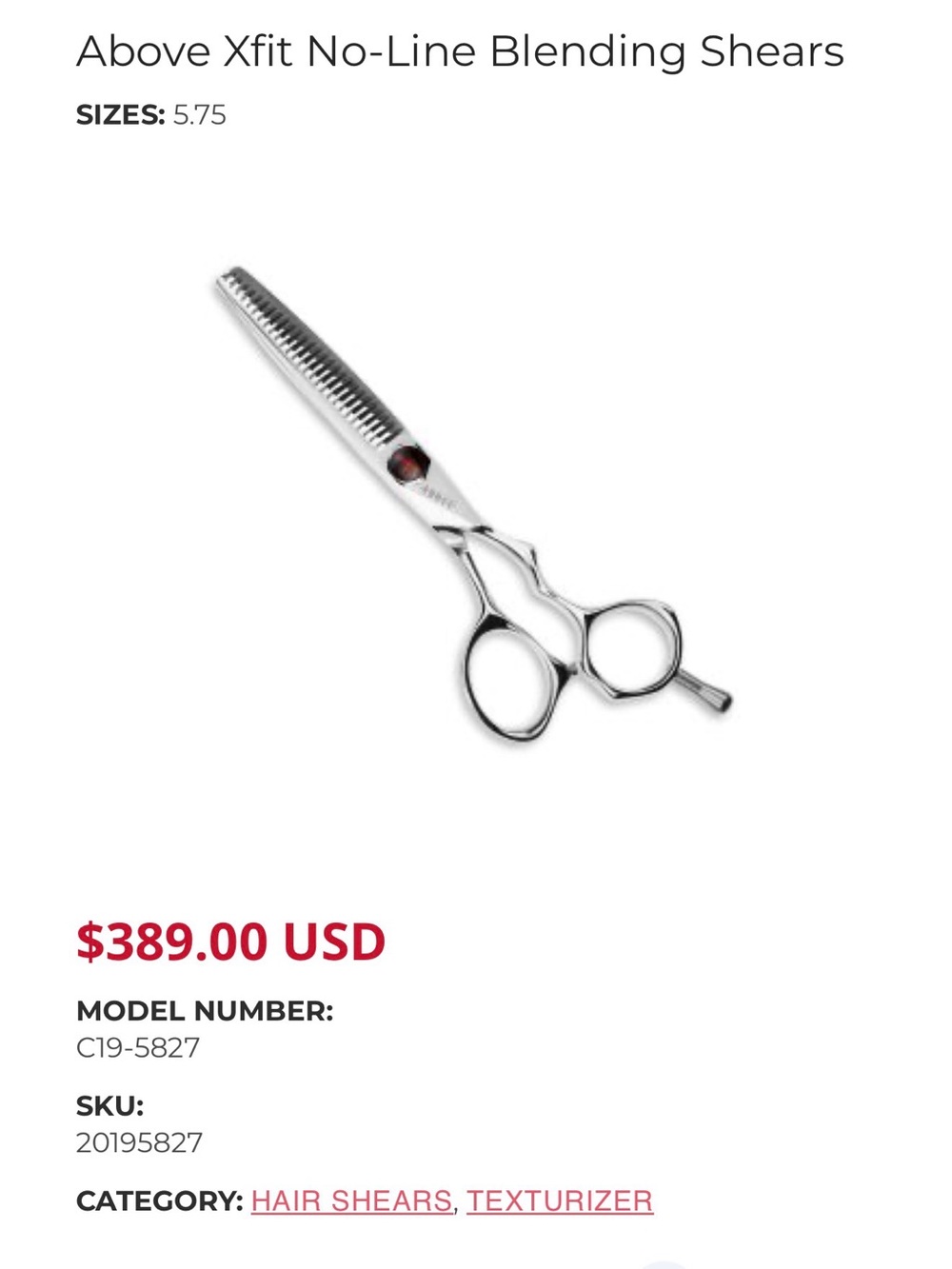 No-Line Blending Shears — Silver